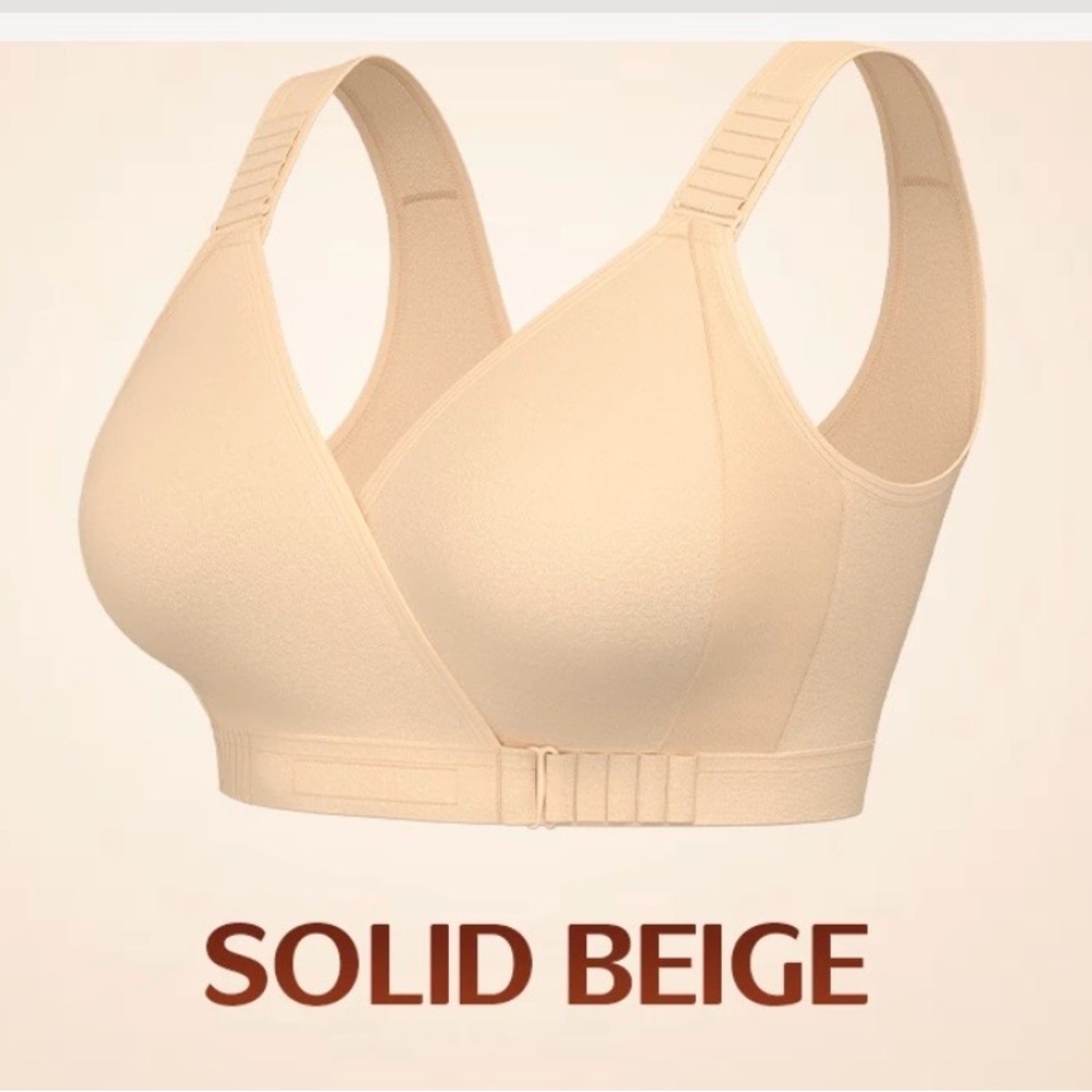 2 Beige Wireless Comfort Bra by Shelly Hug